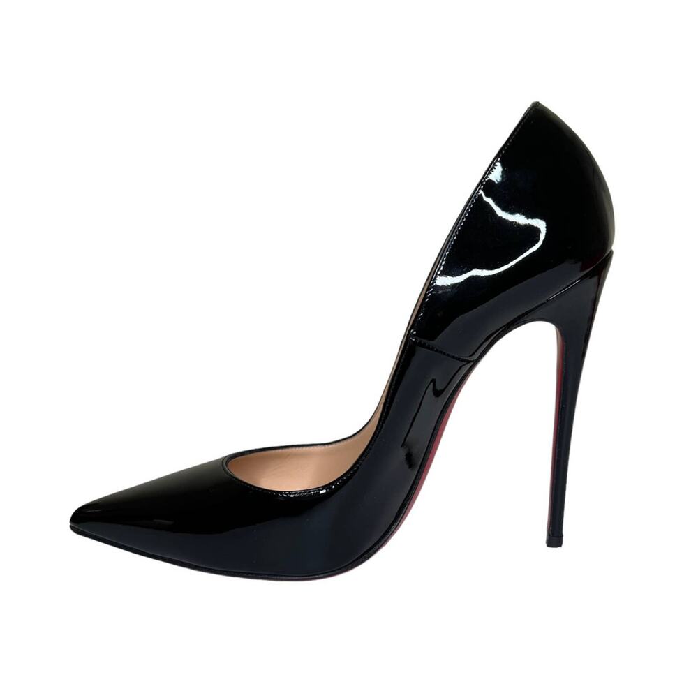 Christian Louboutin Black Patent Leather Heels - Picture 3 of 14
